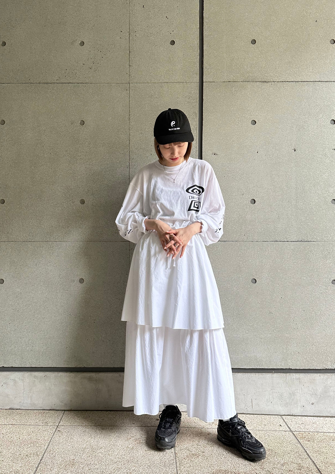 OSHIMA REI（オオシマレイ）| DROP OUT LONG T-SHIRT | MACHU PICHU