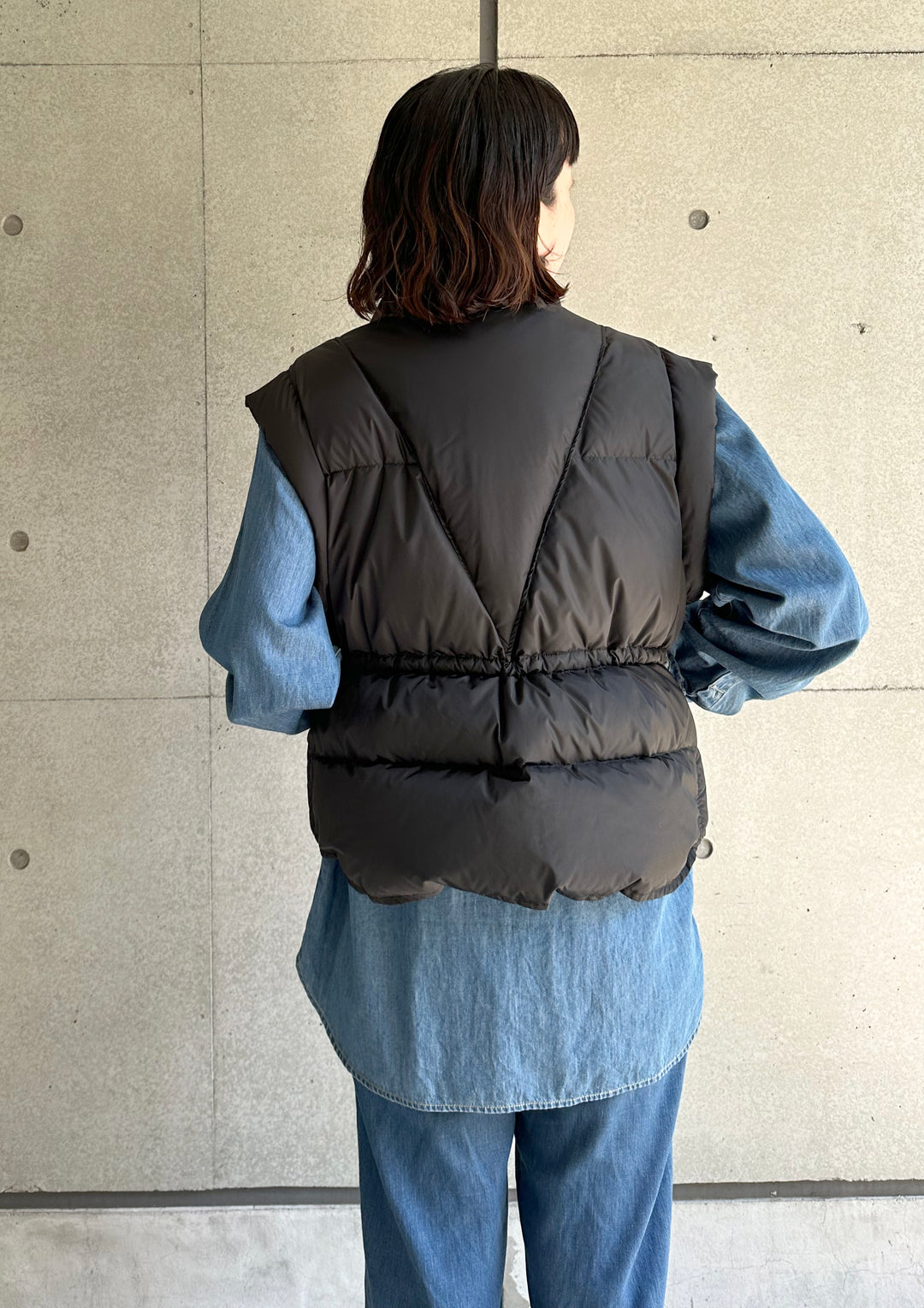 【5月末まで】KIN オオシマレイ80'sVESTベージュ ダウンベスト 5月末まで】KINオオシマレイ 80's VEST ベージュ ダウンベスト