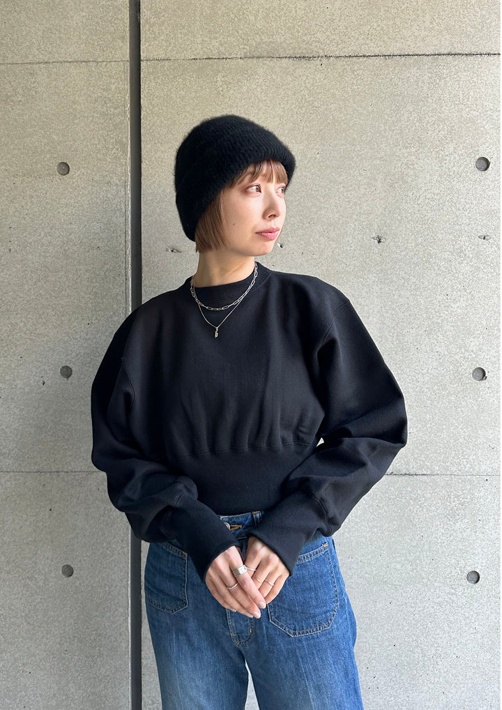 OSHIMA REI | REVERSE WEAVE VERY SHORT PO 裏起毛ショート丈