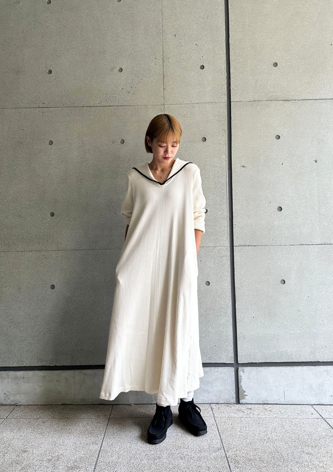 オオシマレイ リブポロトップス SWEDISH ARMY COLLAR PO