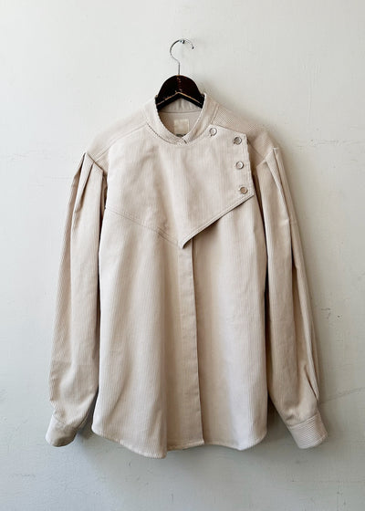 CORDUROY ASYMMETRY SHIRTS コーデュロイ アシンメトリーシャツ | MACHU PICHU SHOP マチュピチュショップ