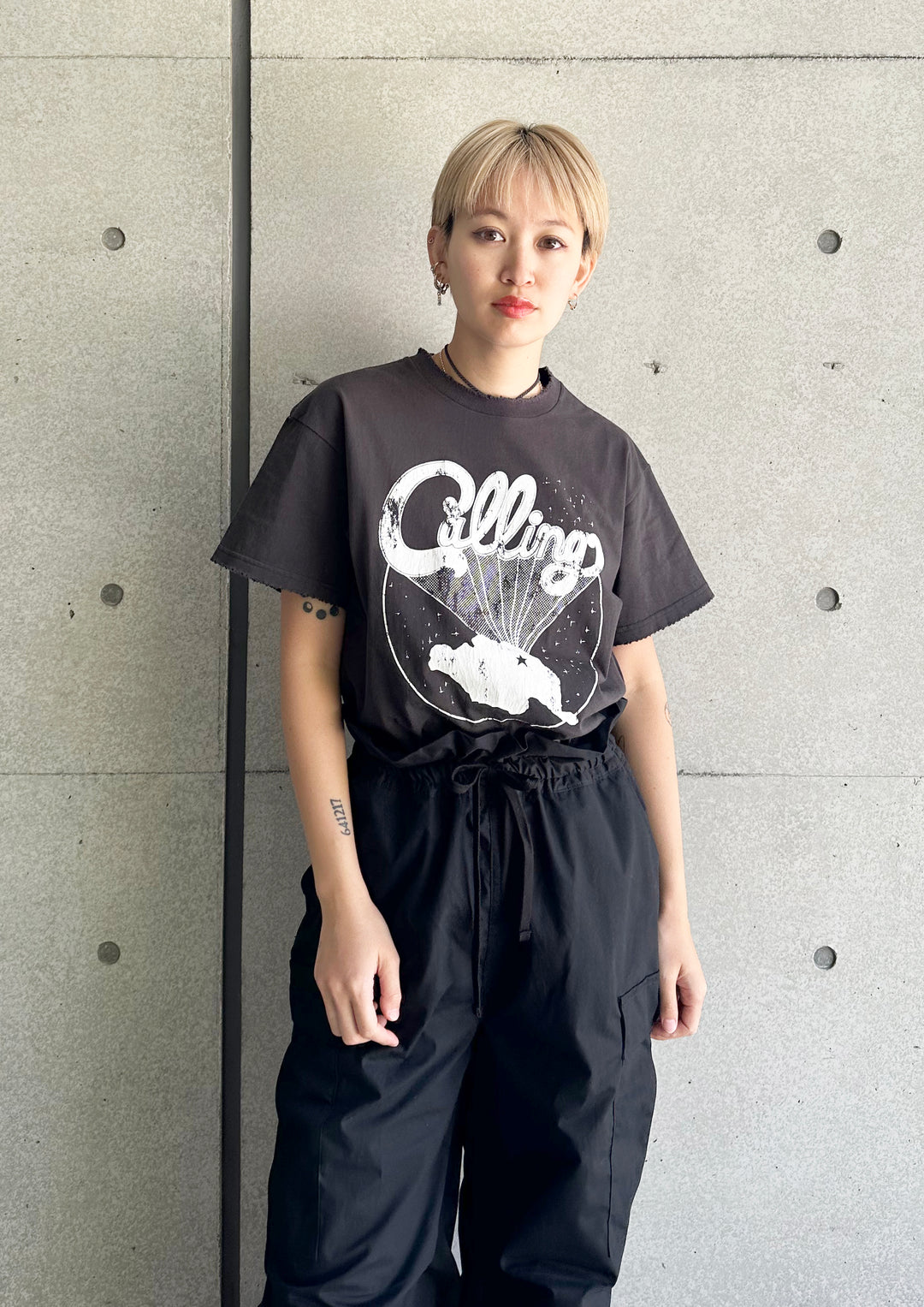 トップス OSHIMA REI CALLING ROCK T-SHIRT OSHIMA REI オオシマレイ | Calling ロックTシャツ | MACHU PICHU SHOP