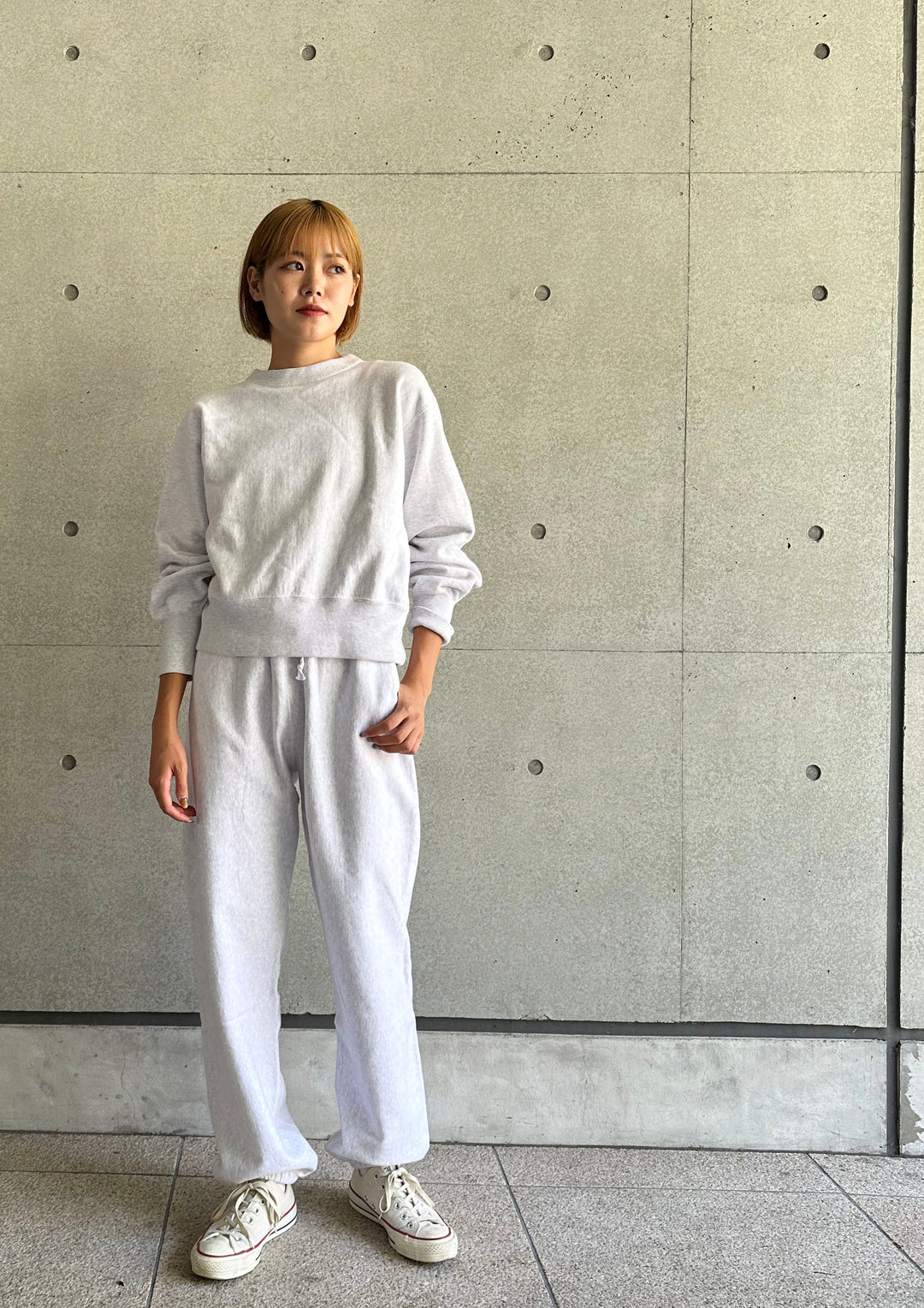 OSHIMAREI/REVERSE WEAVE PO スウェットライトグレー OSHIMAREI/REVERSE WEAVE PO スウェットライトグレー