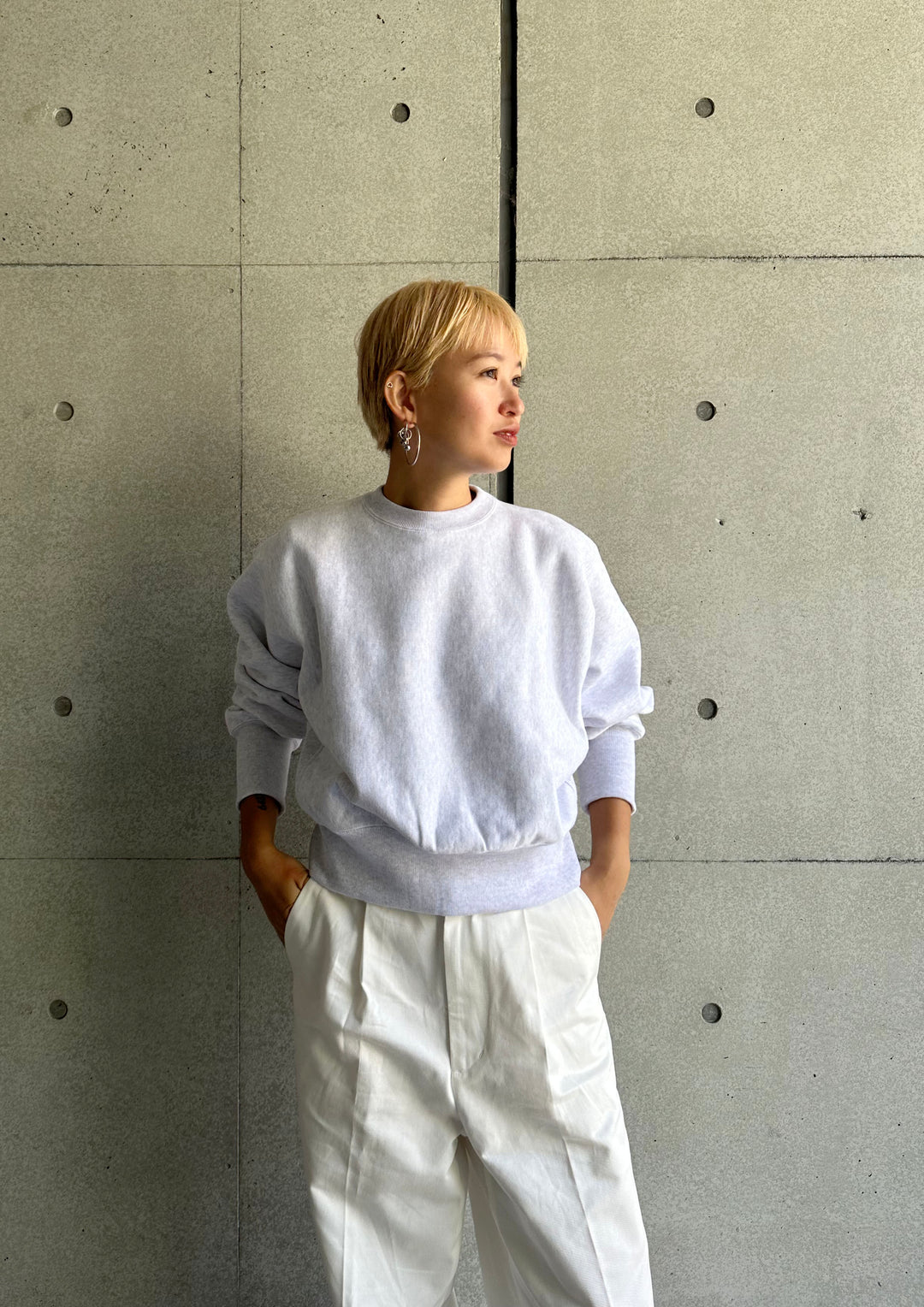 OSHIMA REI | REVERSE WEAVE PO 裏起毛トレーナー | MACHU PICHU SHOP