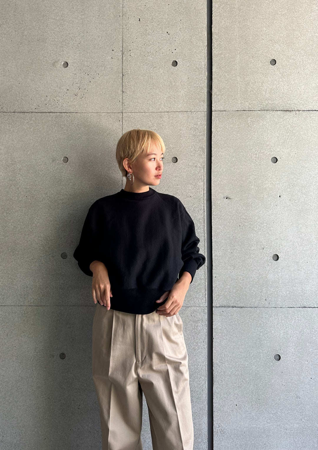 OSHIMA REI | REVERSE WEAVE PO 裏起毛トレーナー | MACHU PICHU SHOP